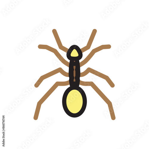 Ant Farm Vector Flat Icon Design photo