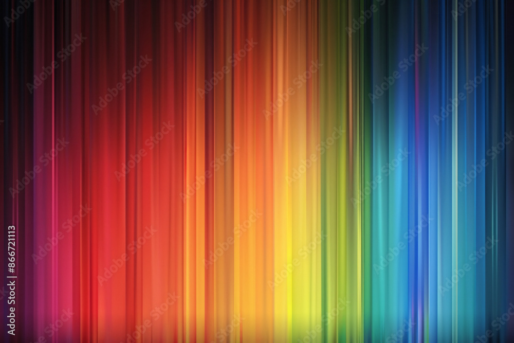 Abstract vertical rainbow-colored stripes on a dark background Abstract vertical rainbow-colored stripes on a dark background