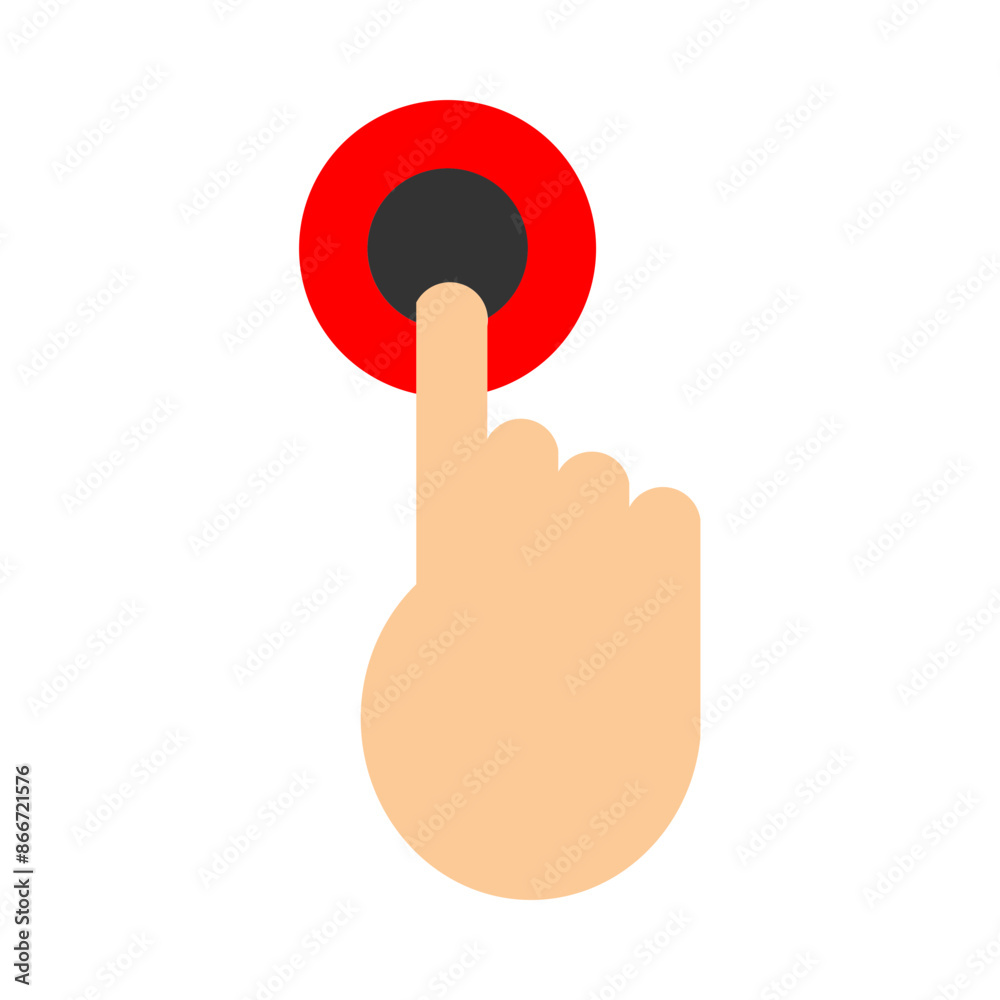 tap Vector Flat Icon Design tap Vector Flat Icon Design