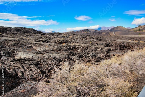 Lava Cascades in Craters of the Moon National Monument and Preserve in Idaho.