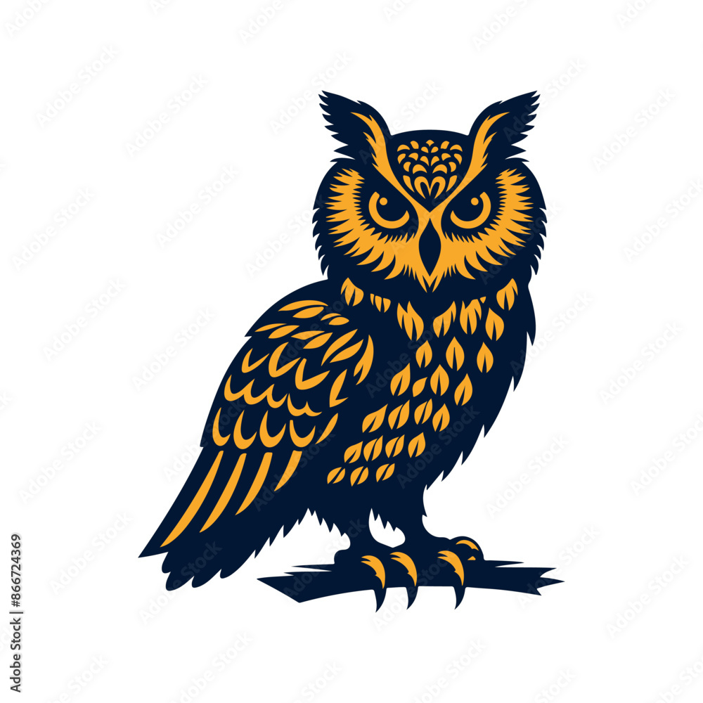 vector Owl silhouette design illustration template vector Owl silhouette design illustration template
