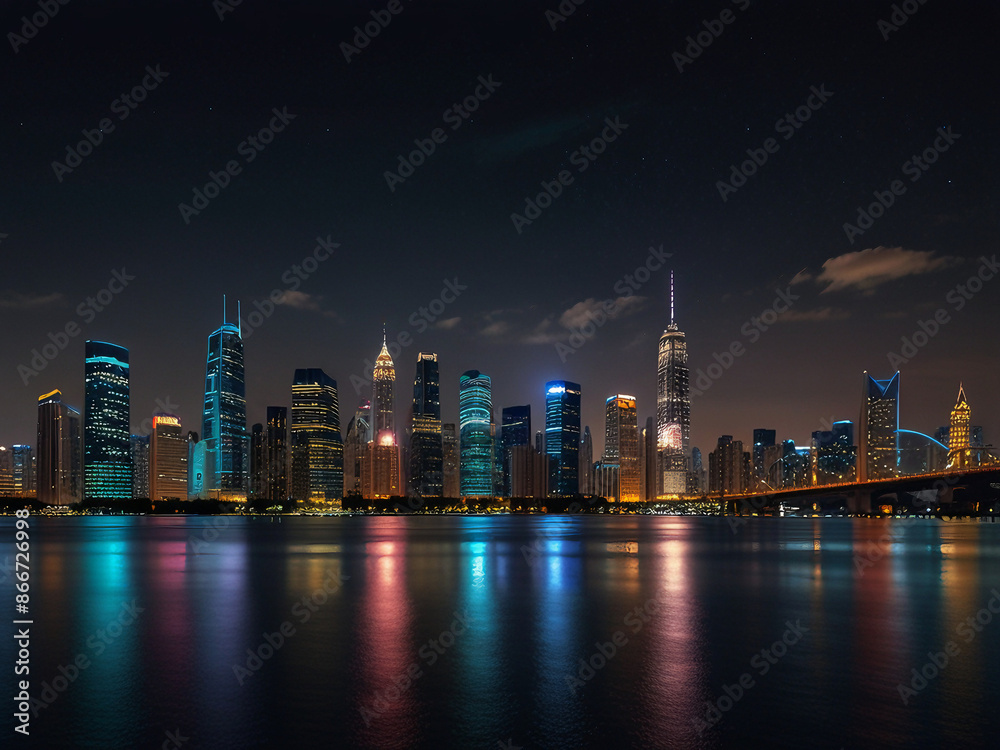 Obraz premium City View at Night