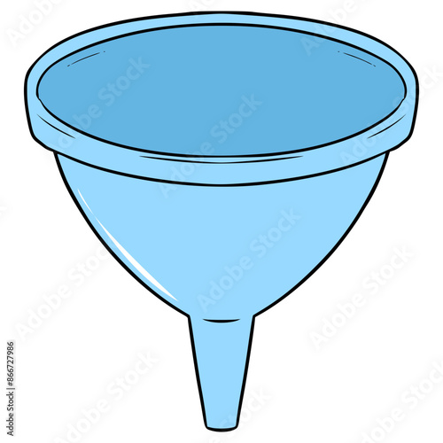 funnel illustration hand drawn isolated vector	
