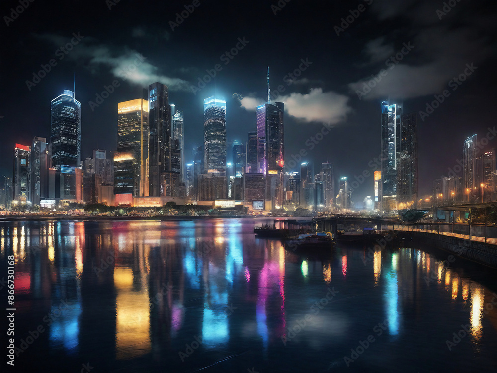 Obraz premium Cityscape at Night
