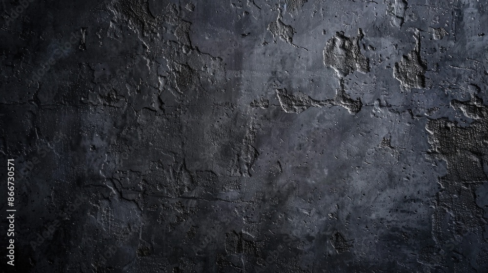 Fototapeta premium A close-up of peeling paint on a dark-colored wall