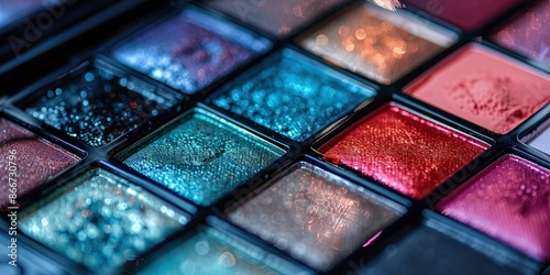 eye shadow pallet with brilliant color variety