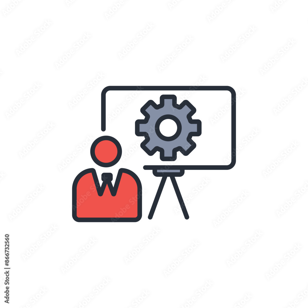 professional icon. vector.Editable stroke.linear style sign for use web design,logo.Symbol illustration.