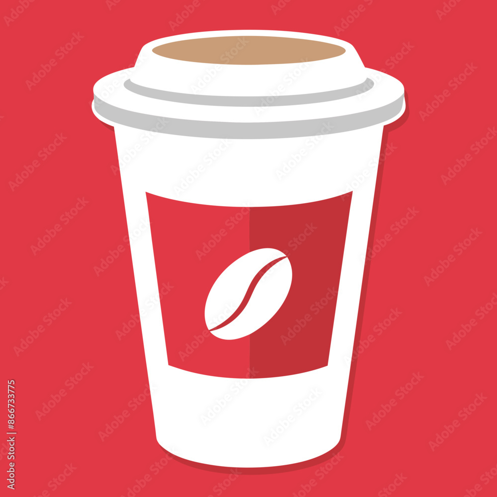 Coffee cup logo icon vector illustration.
Coffee cup logo icon vector illustration.
