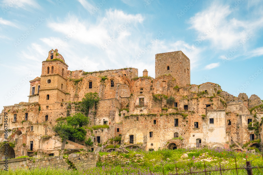 The ghost town. village of Craco, Basilicata region, Italy. The ghost town. village of Craco, Basilicata region, Italy.
