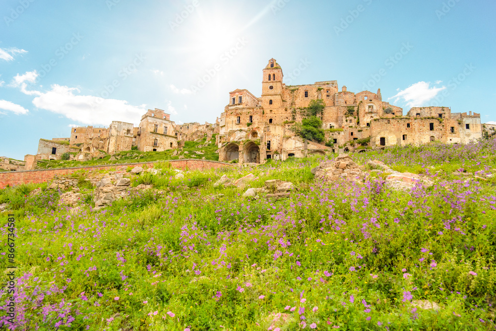 Fototapeta premium The ghost town. village of Craco, Basilicata region, Italy.