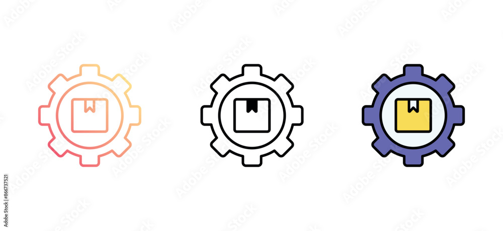 Package icon design with white background stock illustration Package icon design with white background stock illustration