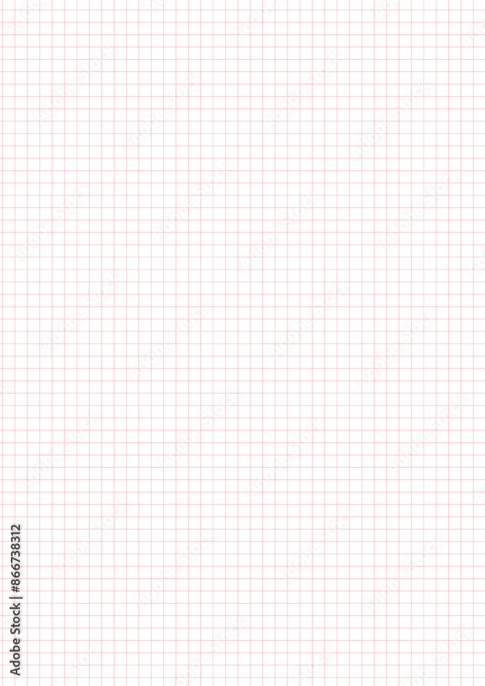 Paper sheet. Notebook paper. Peach squares Paper sheet. Notebook paper. Peach squares