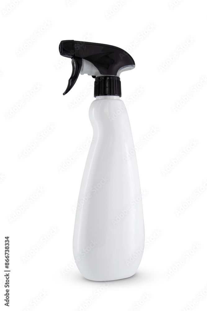plastic trigger bottle isolated on white background plastic trigger bottle isolated on white background