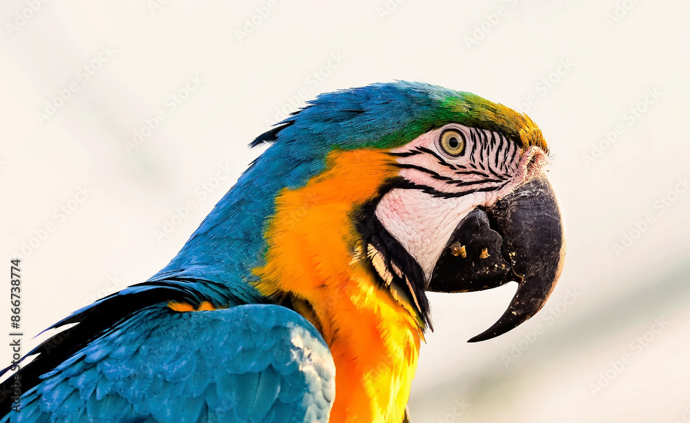 Fototapeta premium blue and gold macaw