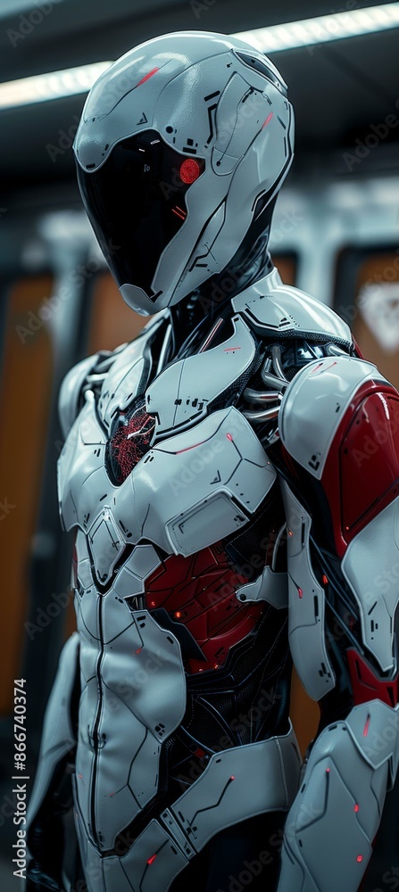 Futuristic Robot, Cybernetic Suit Futuristic Robot, Cybernetic Suit