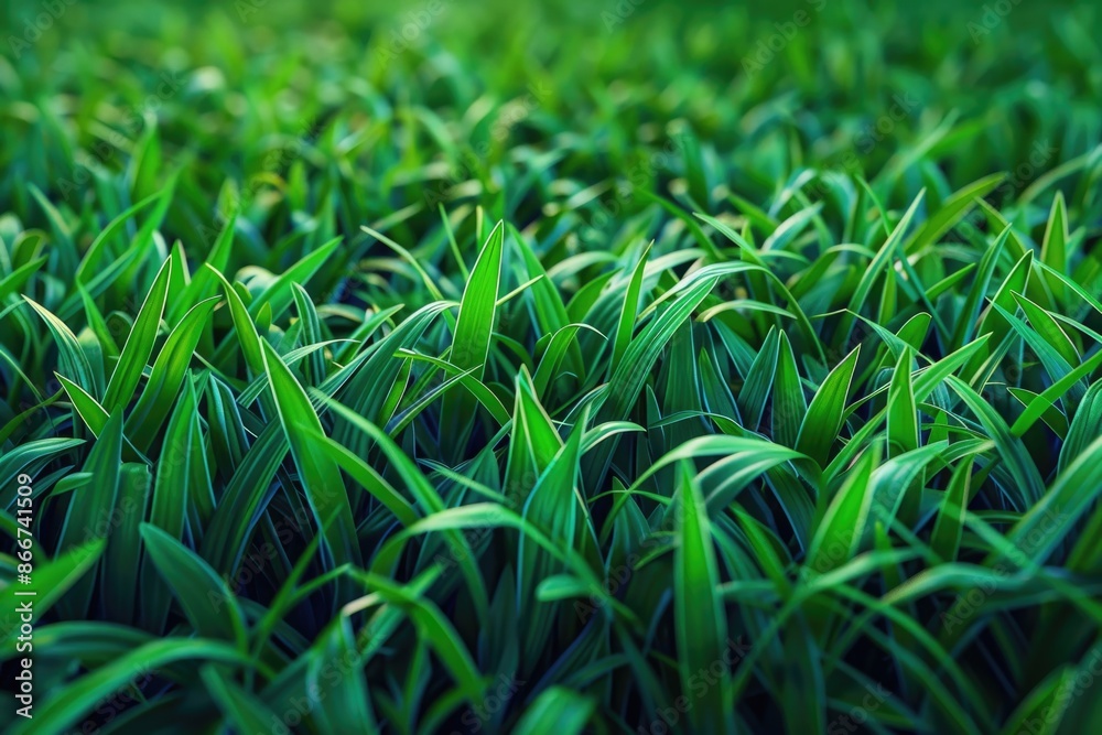 A detailed view of a lush and vibrant field of green grass A detailed view of a lush and vibrant field of green grass