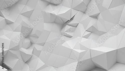 Modern polygonal design, cool tech wallpaper, abstract 3D render