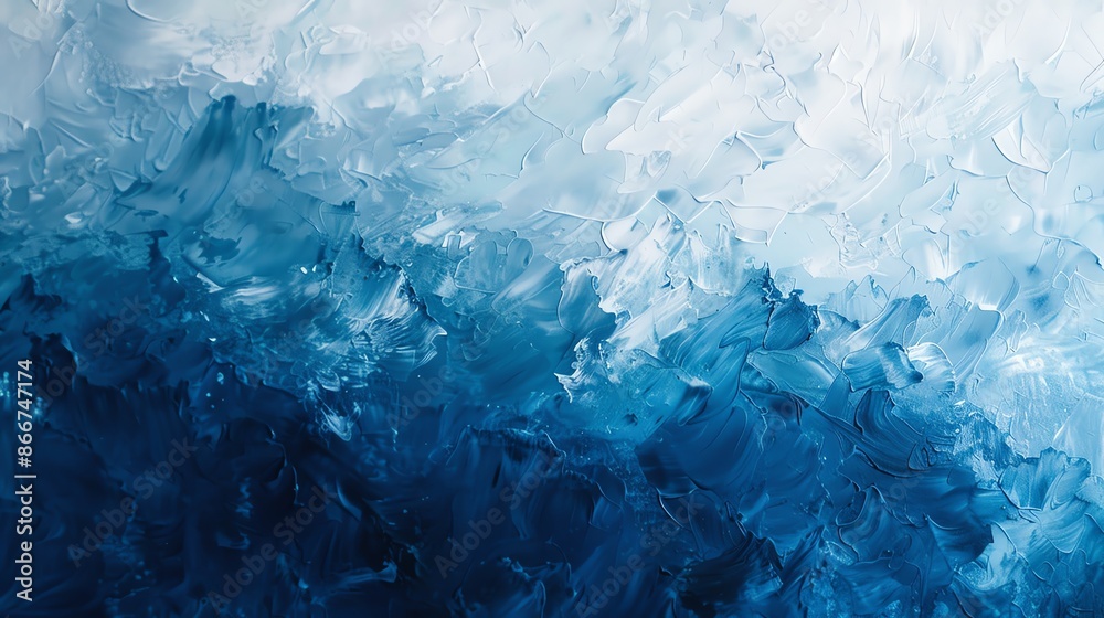 Abstract blue and white paint texture background Abstract blue and white paint texture background