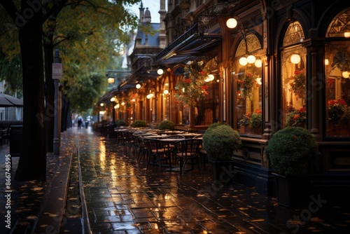 Melbourne, Australia, Lygon Street, famous for its Italian restaurants., generative IA