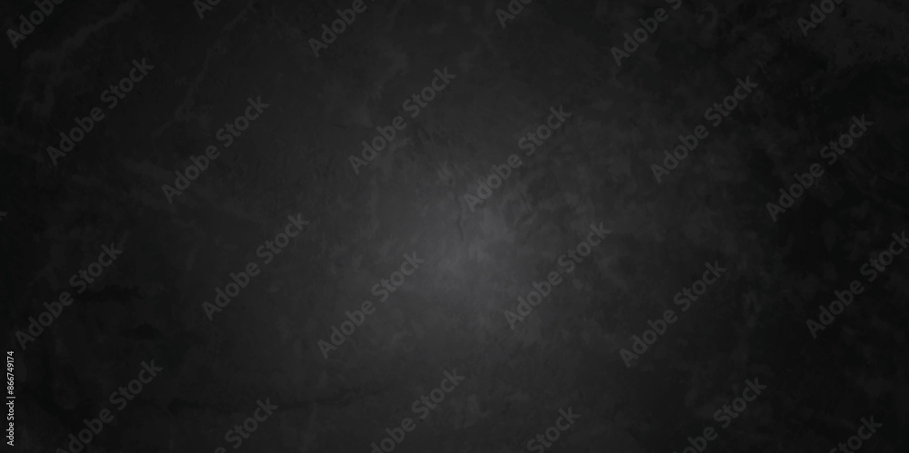Fototapeta premium Abstract dark black and stone grungy wall backdrop texture background. Blank black concrete texture surface background. dark texture chalk board and black board background.