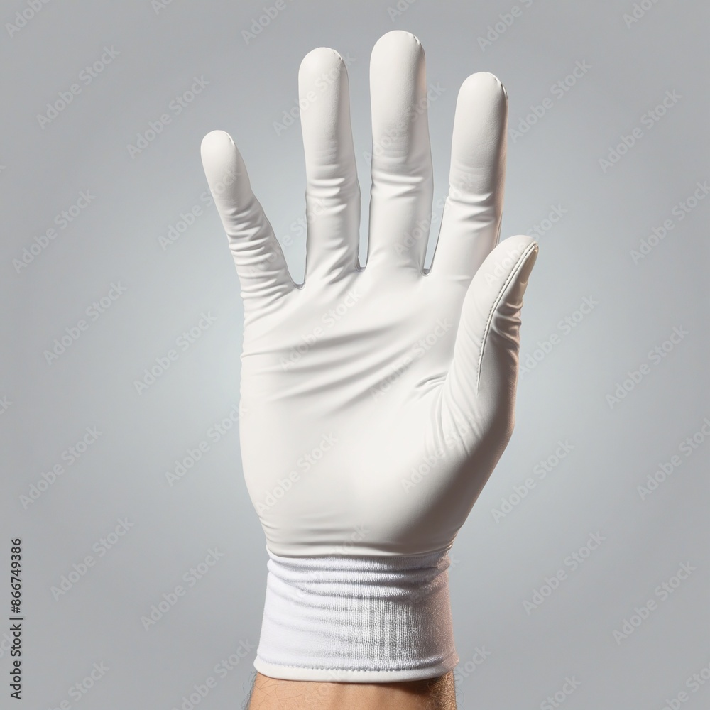 Obraz premium Cartoon Hands Pointing in Black and White Illustration