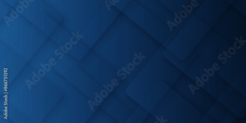 Abstract modern dark blue pattern geometric luxury gradient line background random square shape design. 3d shadow effects, modern design template background. layered geometric triangle shapes.	
