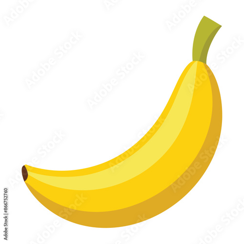 yellow ripe banana illustration, hand-drawn banana vector