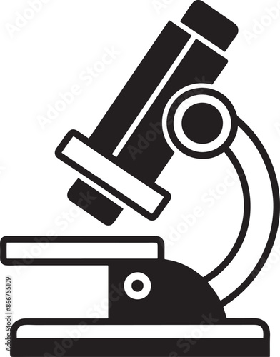 microscope illustration black and white