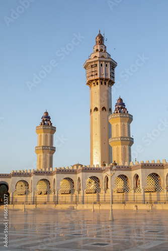 Sticker Great Mosque of Touba, building in the city of Touba in Senegal, burial place of