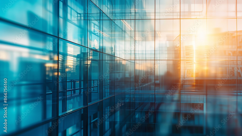 Blurred glass wall of modern office building at the business center use for background in business concept. Blur corporate business office. Abstract office windows background Blurred glass wall of modern office building at the business center use for background in business concept. Blur corporate business office. Abstract office windows background