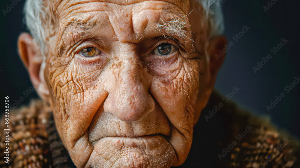 An expressive portrait of an older person, showing wisdom and life experience. An expressive portrait of an older person, showing wisdom and life experience.