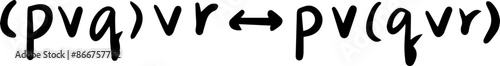 logical tautology identities law handwritten
