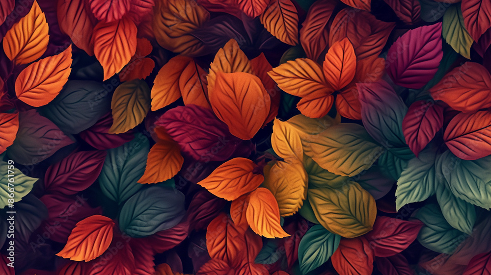 © TukTuk Design - Autumn leaves pattern background © TukTuk Design - Autumn leaves pattern background