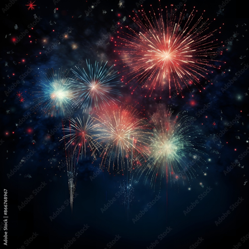 fireworks in the night sky city skyline fireworks in the night sky city skyline