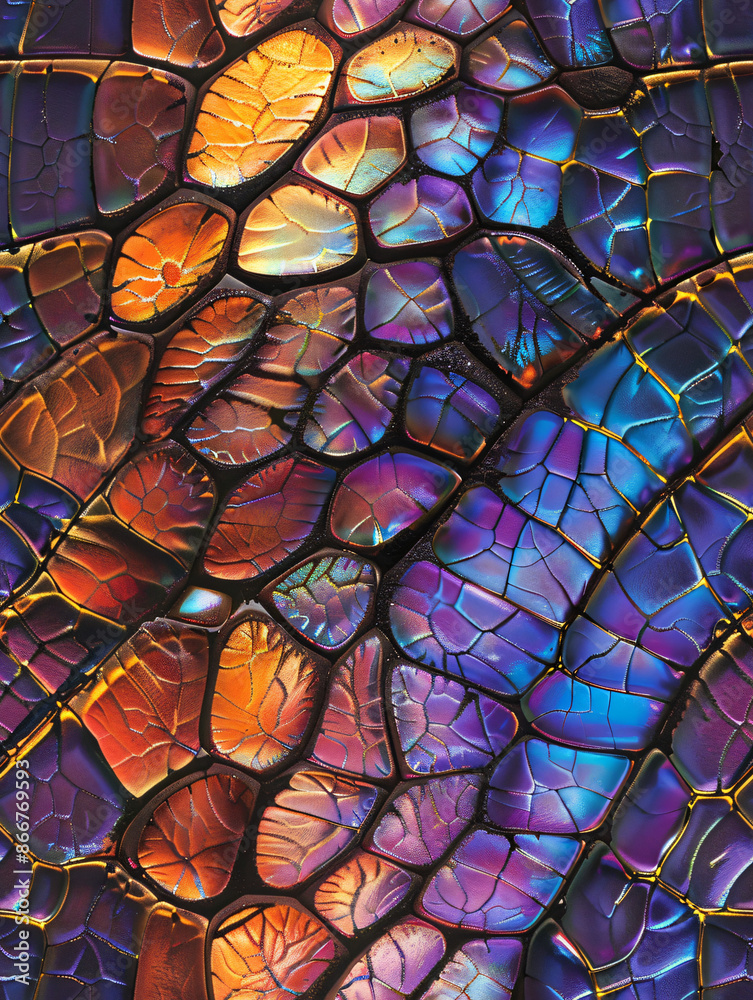 Colorful abstract pattern with a mesmerizing mosaic of irregular shapes, creating a visually appealing design Colorful abstract pattern with a mesmerizing mosaic of irregular shapes, creating a visually appealing design