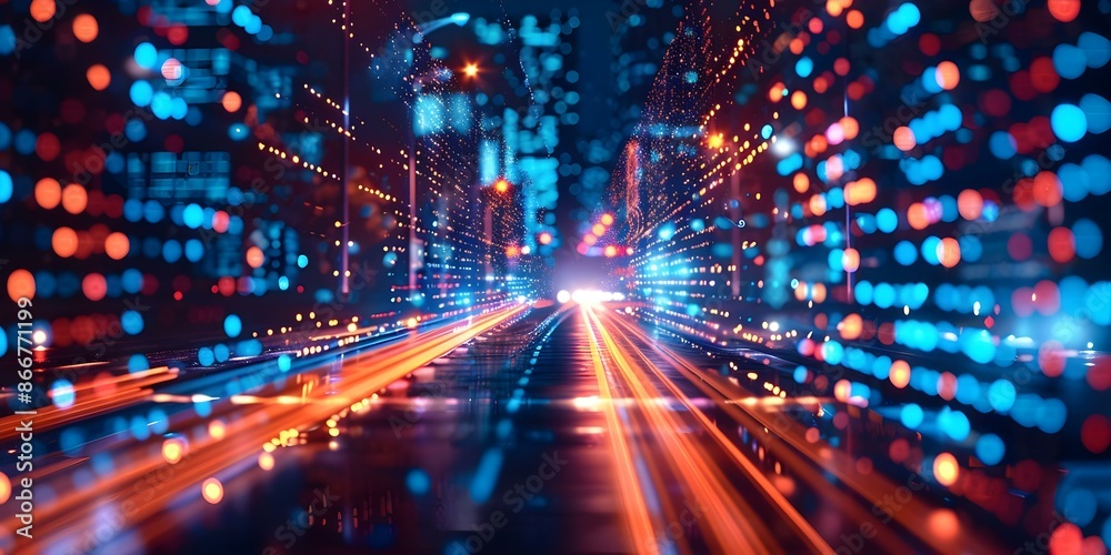 Datadriven technology fuels innovation and advancements across all sectors of society. Concept Artificial Intelligence, Big Data Analytics, Machine Learning, Predictive Modeling Datadriven technology fuels innovation and advancements across all sectors of society. Concept Artificial Intelligence, Big Data Analytics, Machine Learning, Predictive Modeling