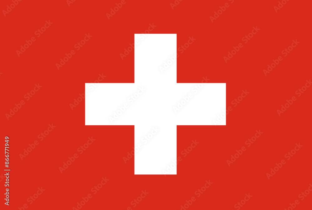 Fototapeta premium Bandiera Svizzera