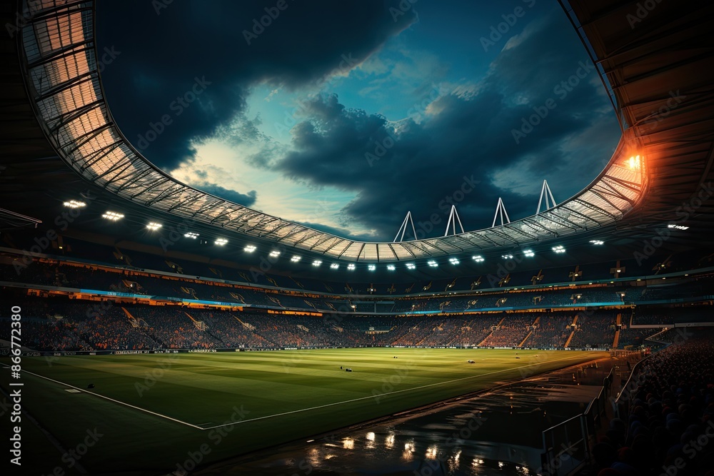 Dublin, Ireland, Croke Park, a famous sports stadium., generative IA