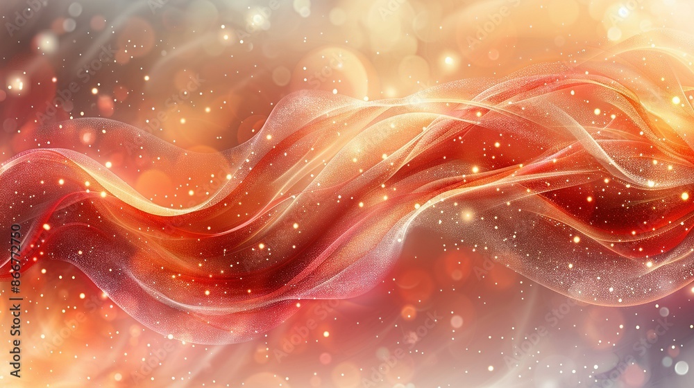Clear image of red and white waves against blue and white backgrounds with a brightening effect Clear image of red and white waves against blue and white backgrounds with a brightening effect