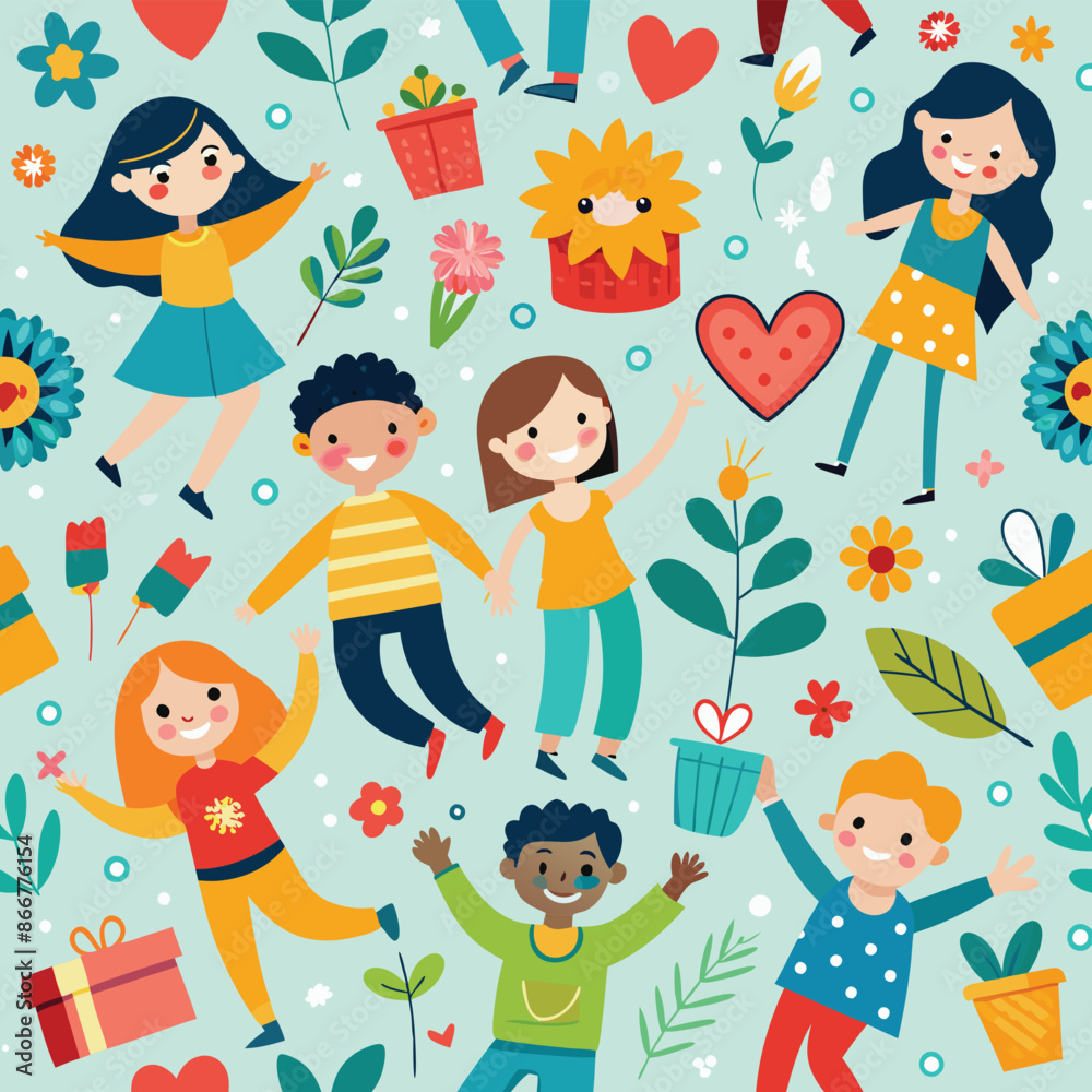 Happy Friendship Day abstract vector illustration design. Happy Friendship Day abstract vector illustration design.