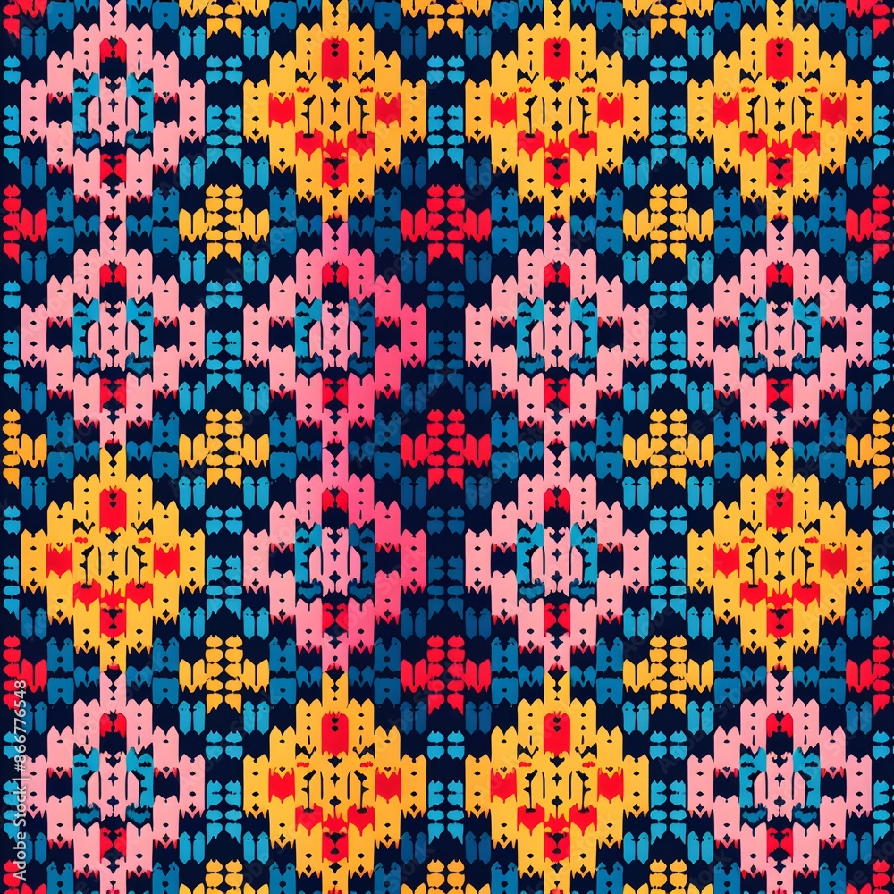 Seamless fair isle pattern