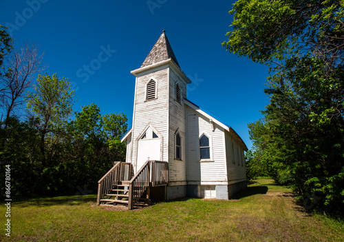 Old country church in rural Saskatchewan
