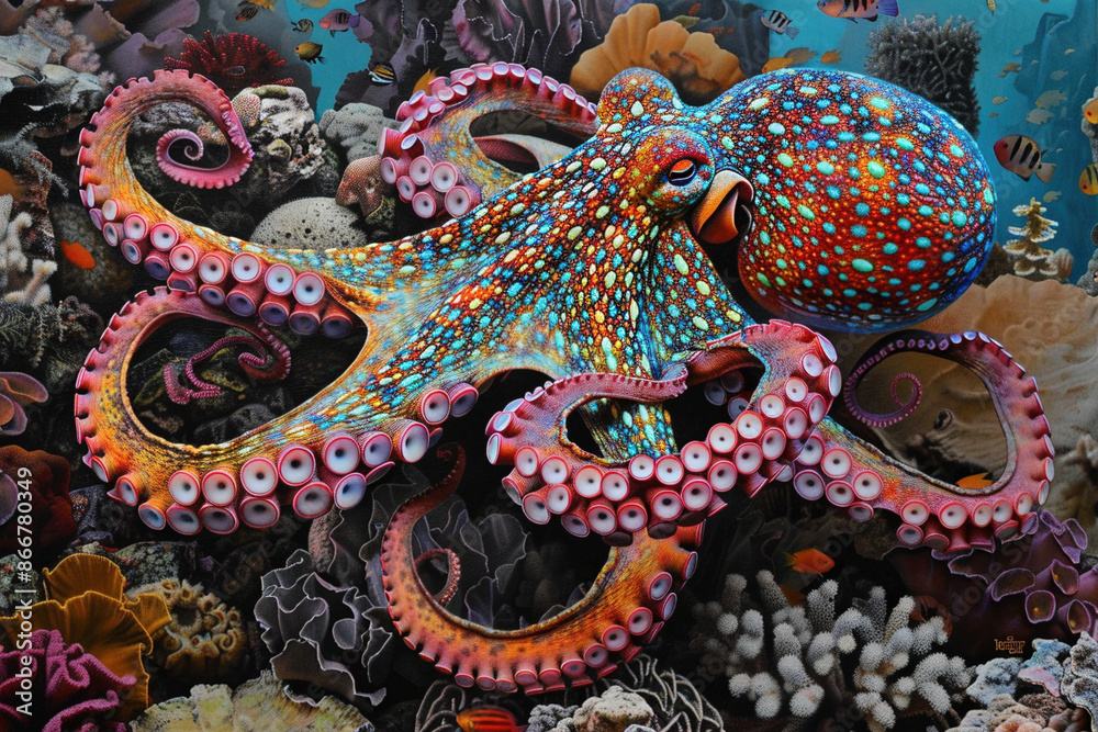 Obraz premium Tintenfisch