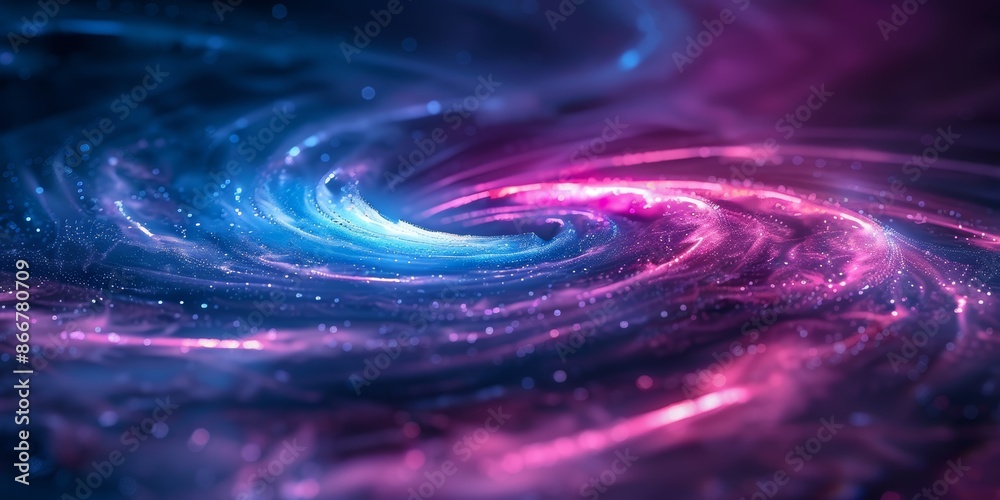 Chic and futuristic neon light swirl background Chic and futuristic neon light swirl background