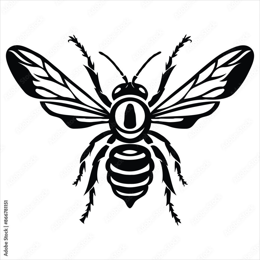 Bee with different facial expressions Bee with different facial expressions