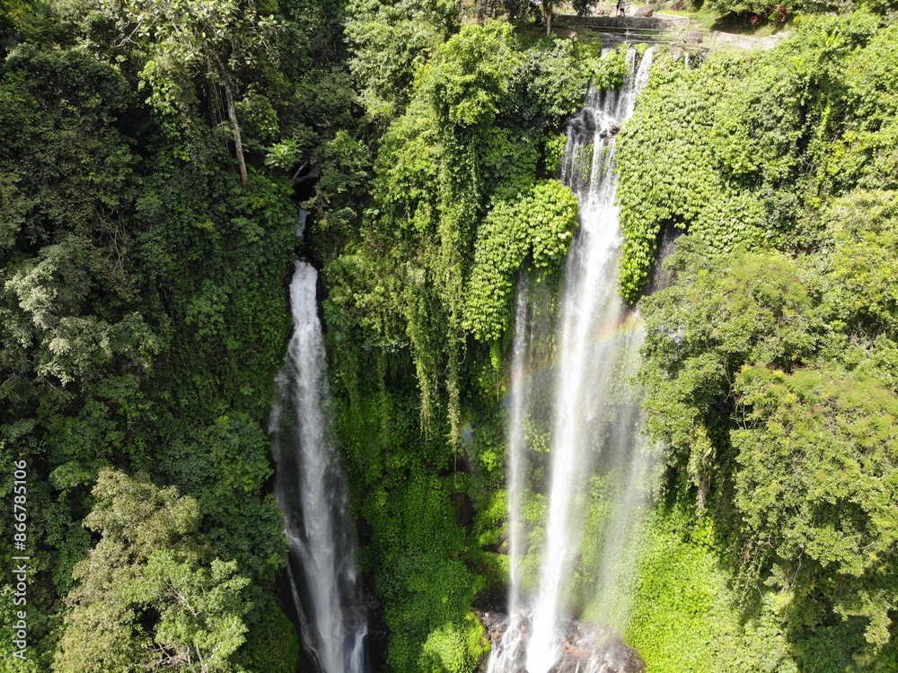 Wasserfall Sekumpul Bali Drohne Wasserfall Sekumpul Bali Drohne