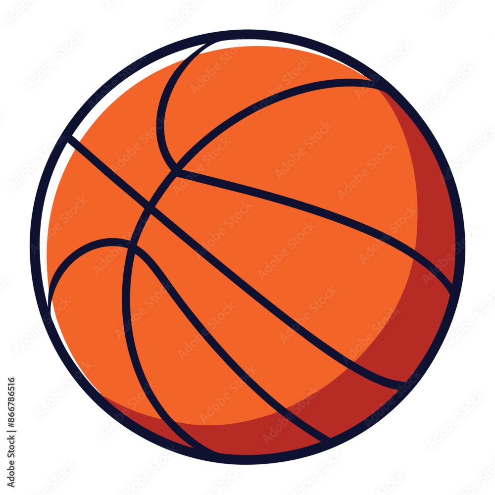 Obraz premium vector basketball illustration