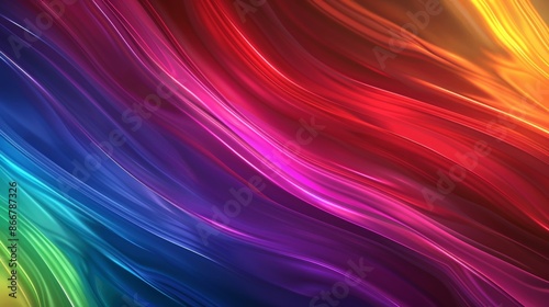 Colorful waves, abstract art, bright colors. Art, abstraction, colors, creativity