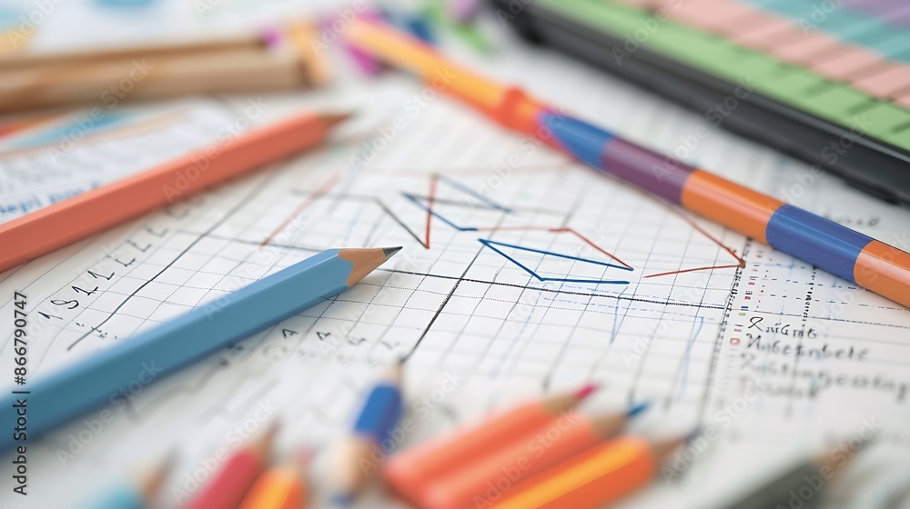 Infographic on graphing lines illustrating how to plot linear equations
