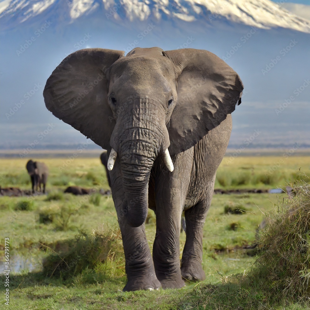 Naklejka premium Elephant